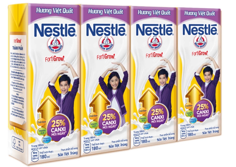 nestle ra mat san pham sua nuoc moi