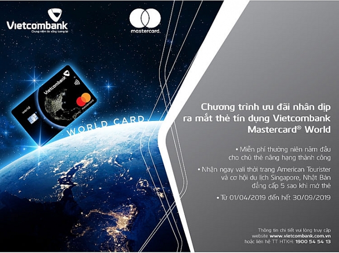 Khuyến mại hấp dẫn nhân dịp ra mắt thẻ Vietcombank Mastercard World