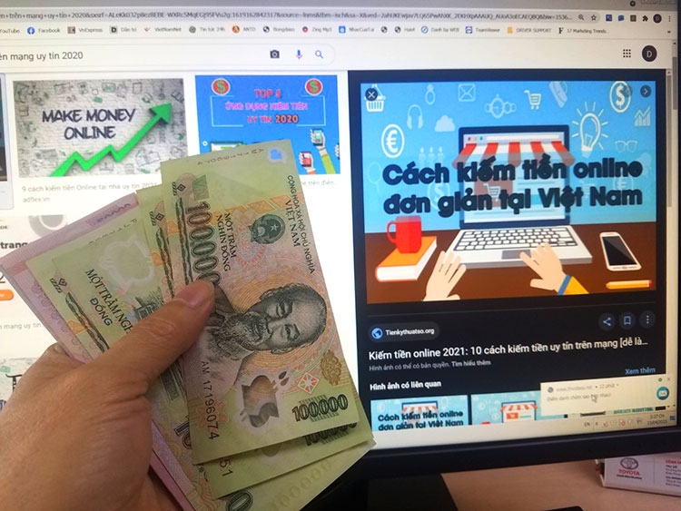 "Bánh vẽ" kiếm tiền online