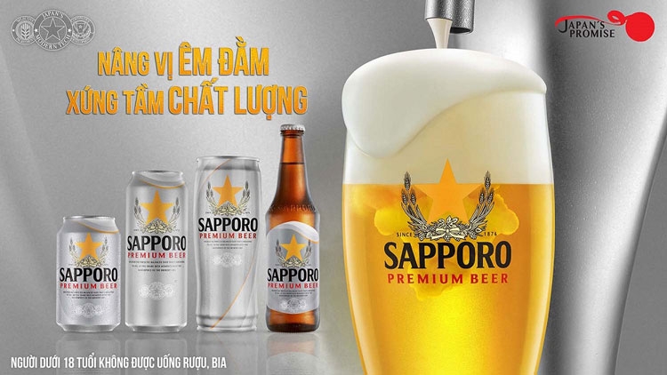 Sapporo Việt Nam tung ra sản phẩm Sapporo Premium Beer đổi mới