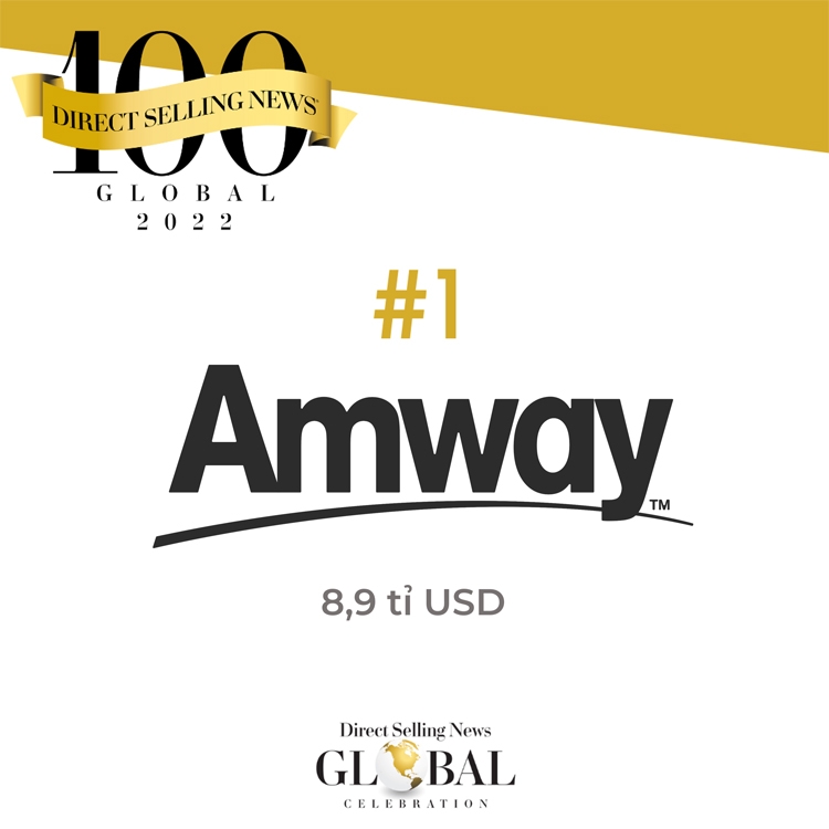 Tập đoàn Amway: 10 năm liên tiếp giữ vị trí số 1 trong ngành bán hàng trực tiếp