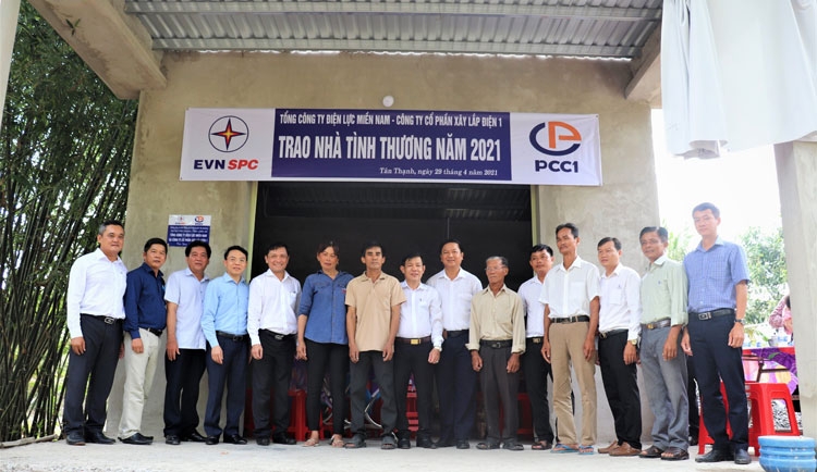 PCC1: Trao tặng 3 căn nhà tình thương cho các gia đình tại huyện Tân Thạnh, tỉnh Long An