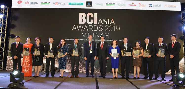 bci asia awards 2019 vinh danh cac cong ty thiet ke va chu dau tu nang dong nhat viet nam