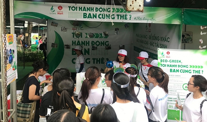 lotte mart tham gia ngay hoi song xanh tai tp ho chi minh