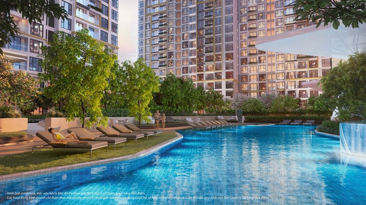 Có gì ở hồ bơi phi thuyền LUMIÈRE Boulevard tại Vinhomes Grand Park?