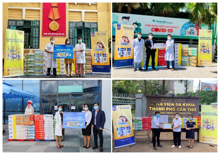 Vinamilk tiếp tục trao tặng 5 tỷ đồng sản phẩm dinh dưỡng, trang thiết bị y tế hỗ trợ tuyến đầu chống dịch Covid-19