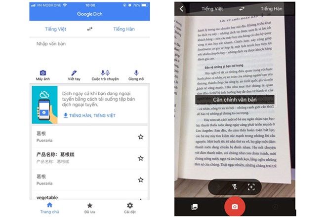 tinh nang dich qua camera cua google da ho tro tieng viet