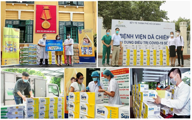 Vinamilk Sure Prevent Gold tri ân bác sỹ tuyến đầu, những “vùng xanh hy vọng” trong đại dịch