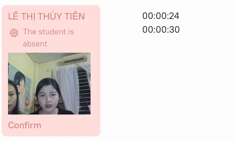 Cảnh báo có người lạ trong hình