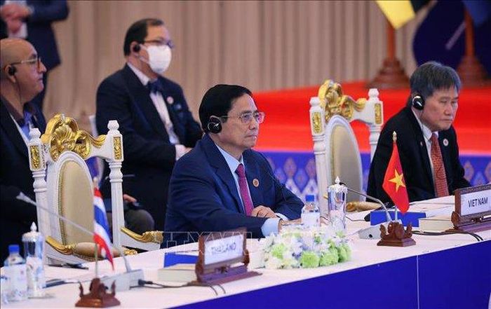 Thủ tướng Phạm Minh Chính dự Hội nghị Cấp cao ASEAN - Mỹ lần thứ 10. Ảnh: TTXVN