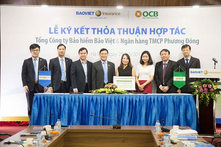 Bảo hiểm Bảo Việt và Ngân hàng TMCP Phương Đông ký thỏa thuận hợp tác