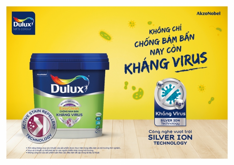 Dulux ra mắt giải pháp sơn kháng virus và vi khuẩn