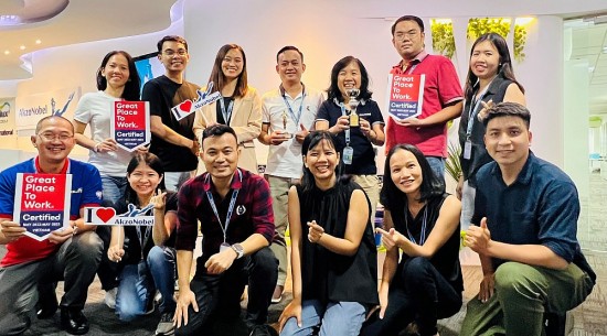 akzonobel viet nam dat chung nhan noi lam viec tuyet voi