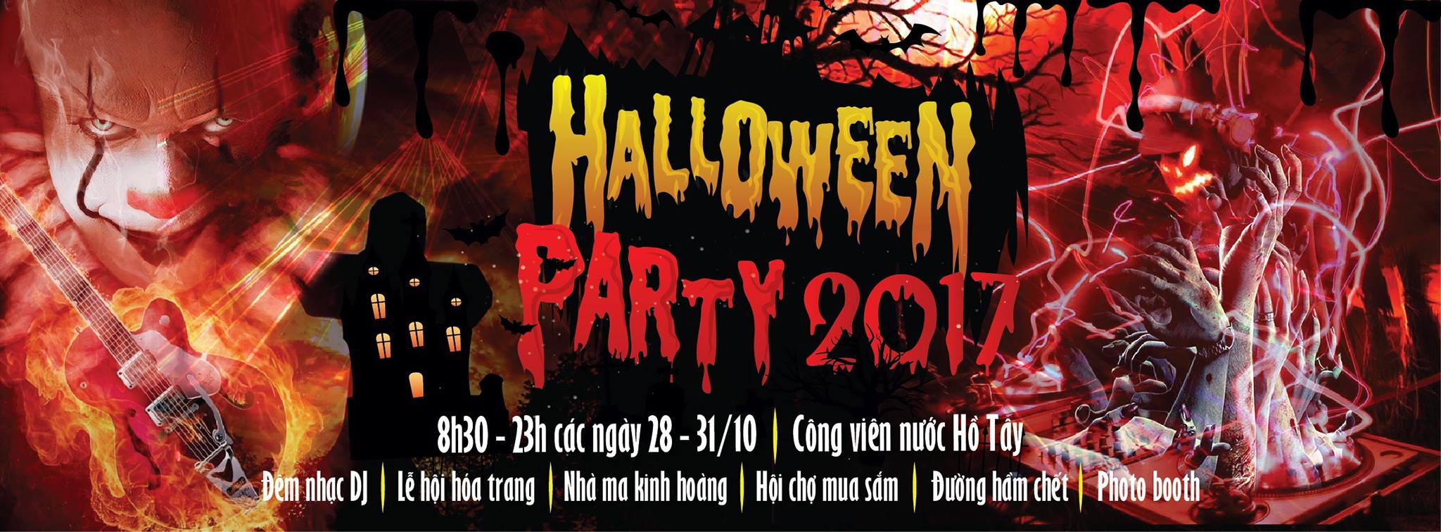 Lễ hội Halloween Party 2017 tại Công viên nước Hồ Tây