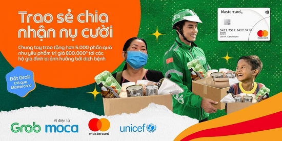 mastercard va grab viet nam ho tro cho tre em cac gia dinh bi anh huong boi dai dich