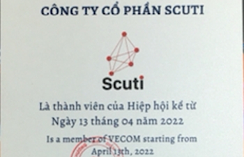 cong ty co phan scuti chinh thuc tro thanh thanh vien cua hiep hoi thuong mai dien tu viet nam