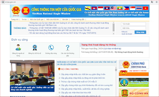 970.894 C/O mẫu D điện tử được gửi sang các nước ASEAN