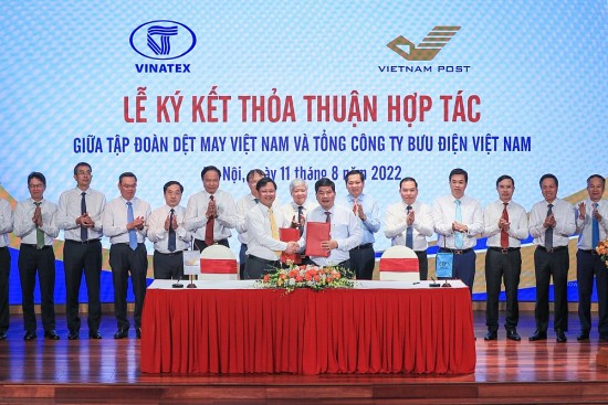tong cong ty buu dien viet nam tap doan det may viet nam va tong cong ty hang hai ky thoa thuan hop tac