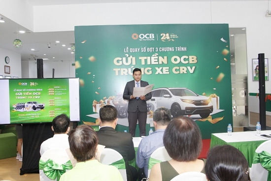 OCB công bố kết quả quay số đợt 3 và cuối kỳ chương trình khuyến mãi “Gửi tiền OCB – trúng xe CR-V"