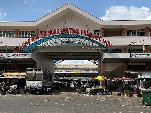 TP Hồ Chí Minh: Mở lại điểm tập kết, trung chuyển hàng hóa tại chợ đầu mối Hóc Môn