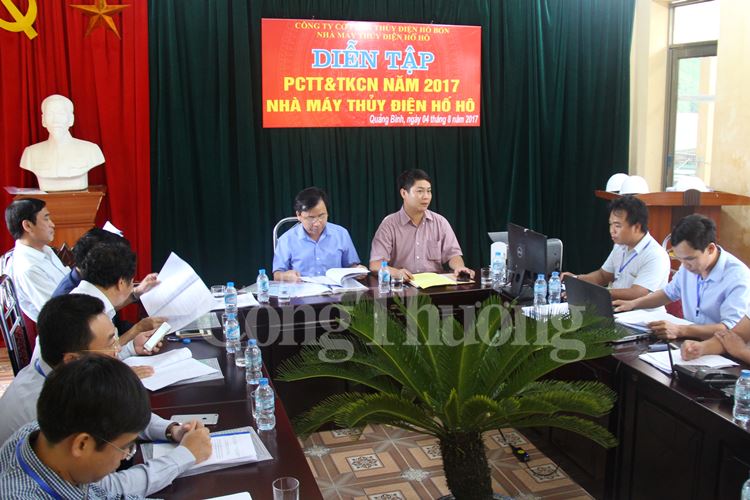 Thủy điện Hố Hô diễn tập PCTT&TKCN năm 2017