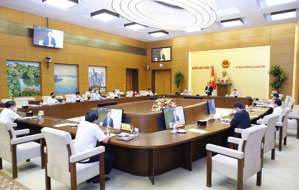 Chủ tịch Quốc hội Vương Đình Huệ Tại buổi làm việc 