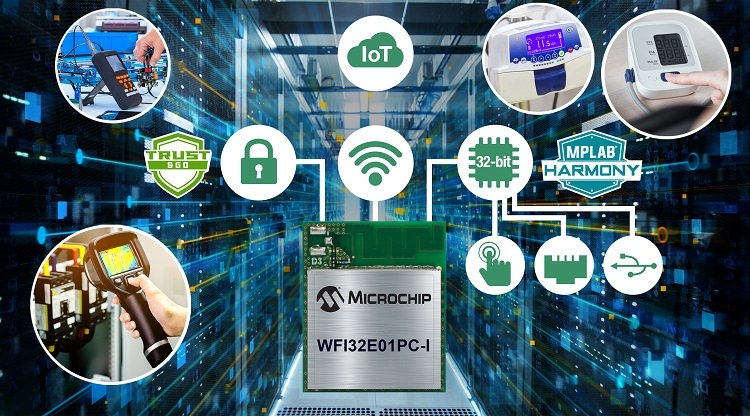 Microchip giới thiệu mô-đun vi điều khiển Wi-Fi đầu tiên