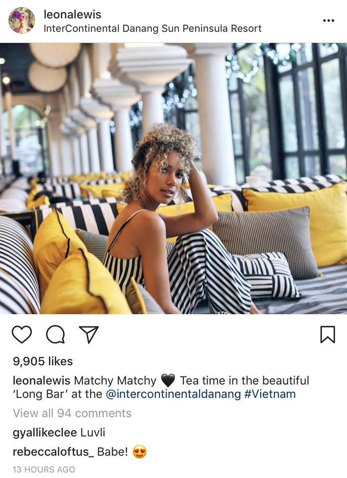 Nữ hoàng âm nhạc Anh Leona Lewis đón năm mới tại InterContinental Danang Sun Peninsula Resort