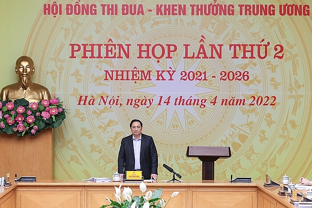 Thủ tướng Phạm Minh Chính, Chủ tịch Hội đồng Thi đua - Khen thưởng Trung ương, chủ trì phiên họp lần thứ 2 của Hội đồng nhiệm kỳ 2021-2026