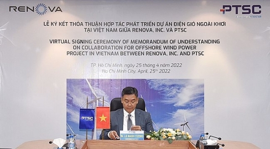 PTSC và RENOVA ký Bản ghi nhớ về việc hợp tác thực hiện dự án điện gió ngoài khơi tại Việt Nam