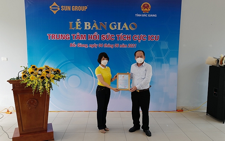 Trung tâm ICU đặt tại BV Tâm thần Bắc Giang do Sun Group tài trợ đã đi vào hoạt động từ ngày 5.6_Anh 3