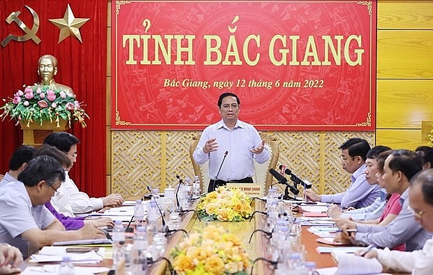 Thủ tướng Phạm Minh Chính kết luận buổi làm việc với lãnh đạo chủ chốt tỉnh Bắc Giang