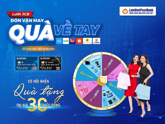 LienVietPostBank tặng quà lên tới 30 triệu đồng cho khách hàng giao dịch qua thẻ tín dụng