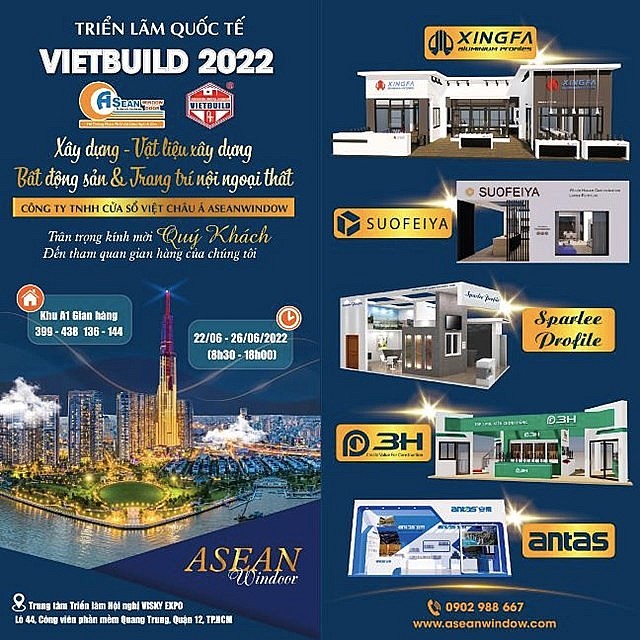 Aseanwindow - thành công bằng chất lượng và uy tín, ấn tượng tại triển lãm VietBuild HCM 2022