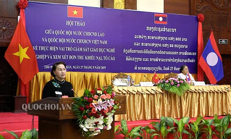 chu tich quoc hoi ket thuc tot dep chuyen tham chdcnd lao