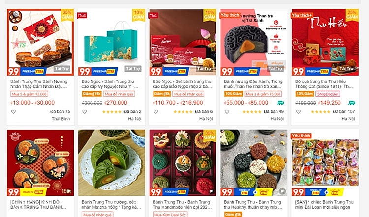 Tết Trung Thu mùa COVID-19: Mua sắm, học làm bánh trên sàn online  | Thị trường | Vietnam+ (VietnamPlus)