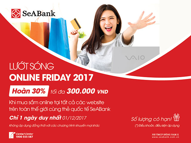 SeaBank khuyến mại cực lớn dành cho chủ thẻ quốc tế