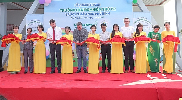truong mam non den dom dom thu 22 duoc dua vao su dung