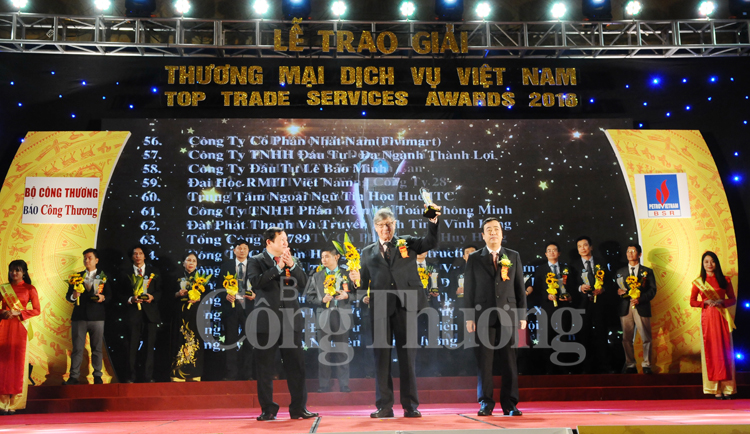 Vinh danh các Doanh nghiệp đạt Giải thưởng Thương mại dịch vụ Việt Nam 2016