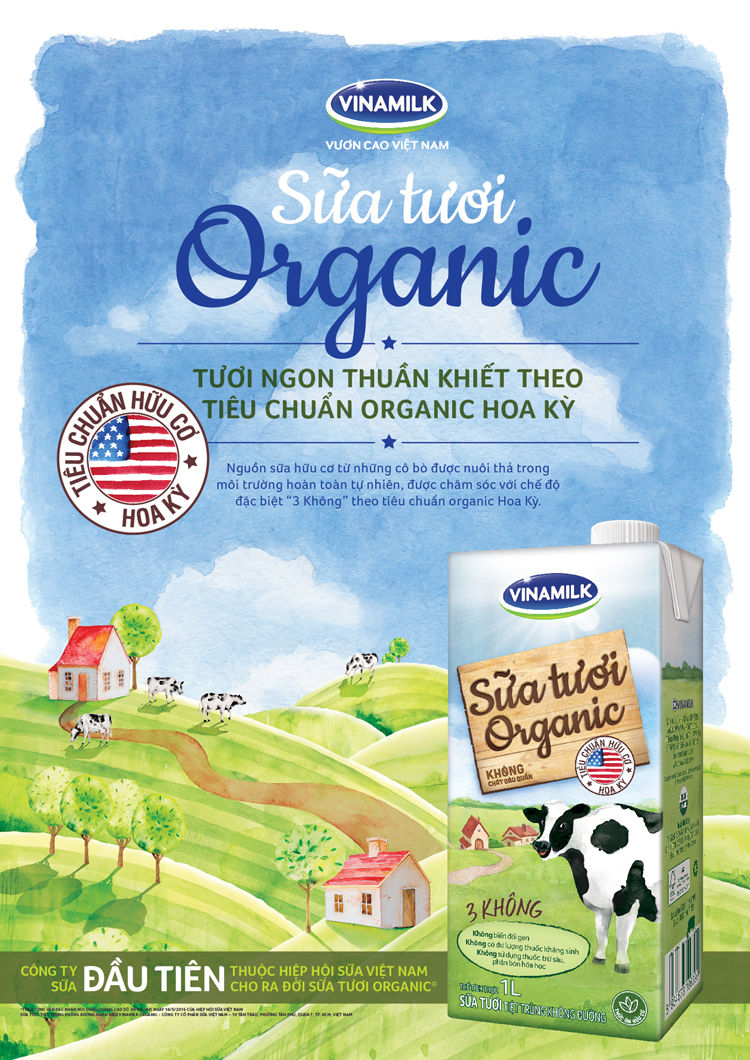 Vinamilk mở lối cho thị trường thực phẩm Organic cao cấp