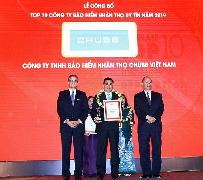 chubb life viet nam top 10 doanh nghiep bao hiem nhan tho uy tin nam 2019