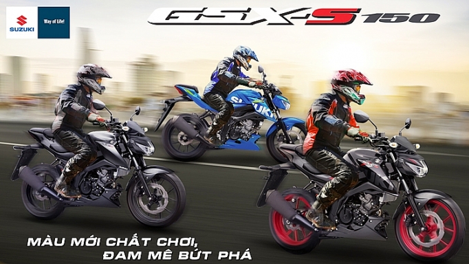 Suzuki GSX-S150 đầy cá tính với ba màu mới
