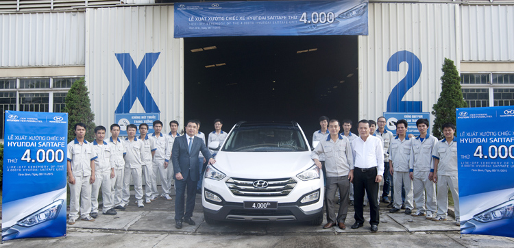 Hyundai Thành Công xuất xưởng chiếc Santafe thứ 4.000