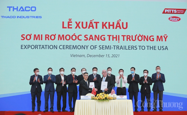 Xuất khẩu sơ mi rơ moóc sang Hoa Kỳ: Dấu son của công nghiệp cơ khí Việt Nam