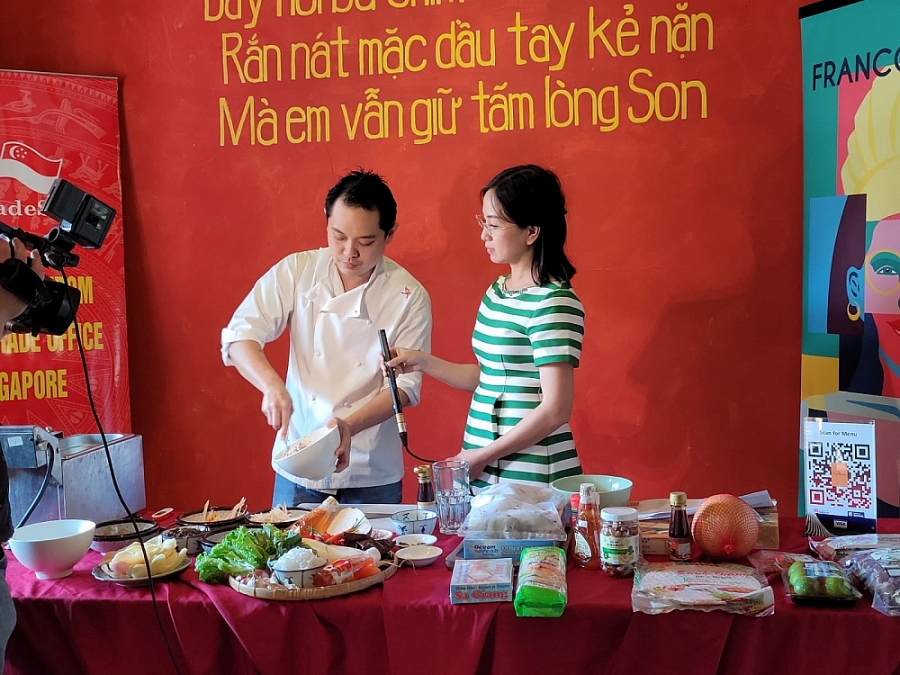 Xúc tiến thương mại qua Liên hoan ẩm thực Pháp ngữ tại Singapore