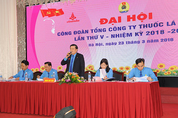 Đại hội Công đoàn Tổng công ty Thuốc lá Việt Nam nhiệm kỳ 2018-2023