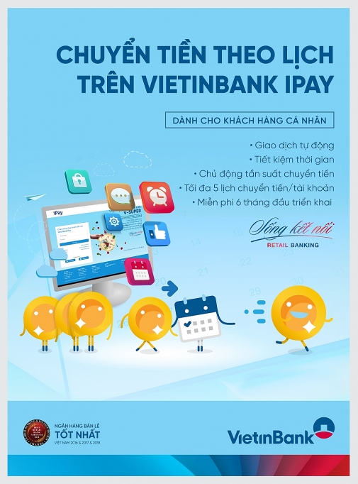 chuyen tien theo lich dich vu tien ich cua vietinbank ipay