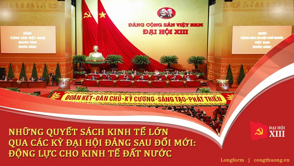 Những quyết sách kinh tế lớn qua các kỳ Đại hội Đảng sau đổi mới: Động lực cho kinh tế đất nước