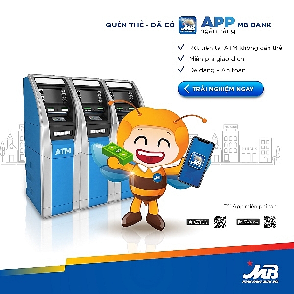 app mbbank rut tien atm khong can the an toan tuyet doi