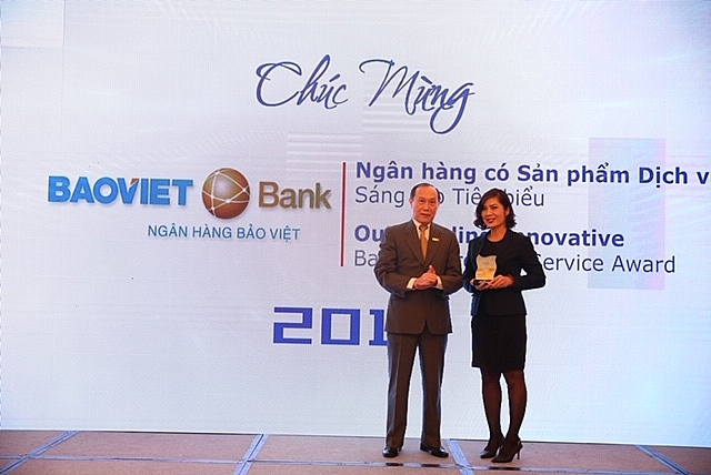 baoviet bank nhan giai ngan hang co san pham dich vu sang tao tieu bieu nam 2018